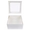 12 x 12 x 6" White Bakery Boxes with Window Pastry Boxes for Cakes, Cookies and Desserts